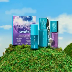 Fenty Beauty Limited Edition Smurfette Smooches Lip Essentials Duo & Keychain< Læbestift|Gaveæsker Til Teenageren