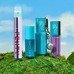 Fenty Beauty Limited Edition Smurfette Smooches Lip Essentials Duo & Keychain< Læbestift|Gaveæsker Til Teenageren