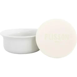 Plisson Limoges Porcelænsskål med barbersæbe og låg< Skum, Sprit & Gel