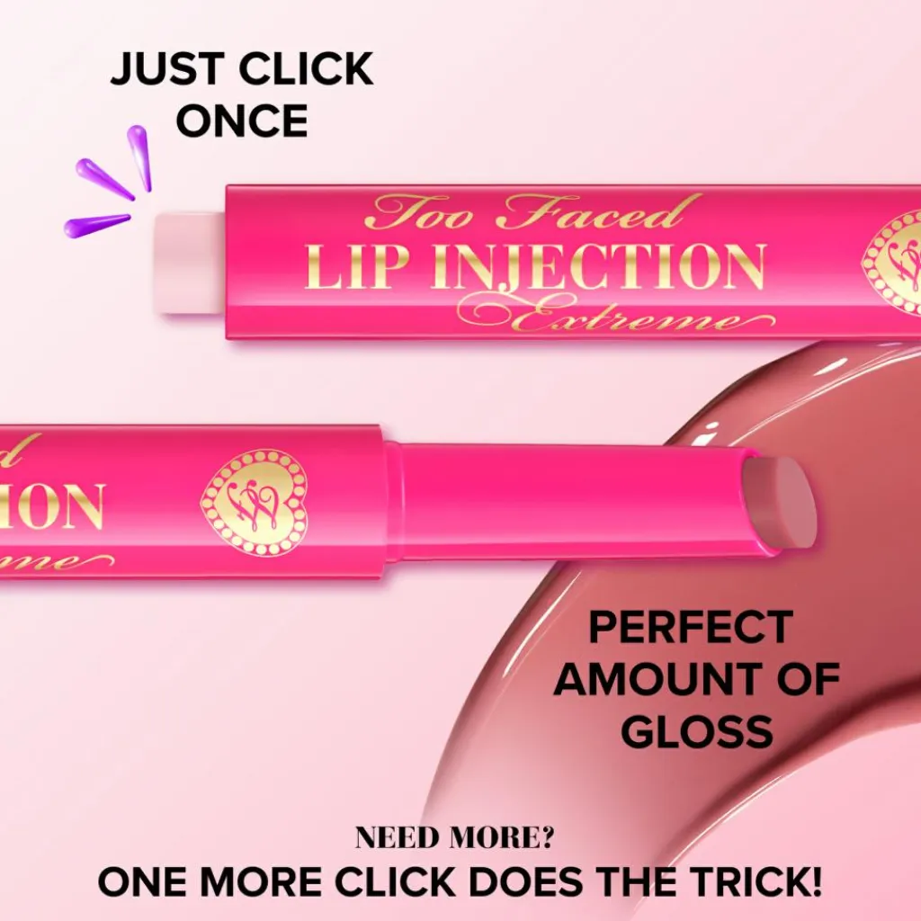 Too Faced Lipgloss<Lip Injection Extreme Plumping Clicks Lip Pen
