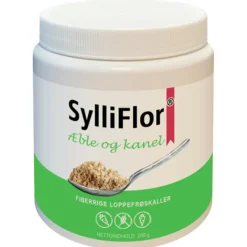 SylliFlor Ingredienser|Fordøjelse & Fibre>Loppefrøskaller Æble/Kanel