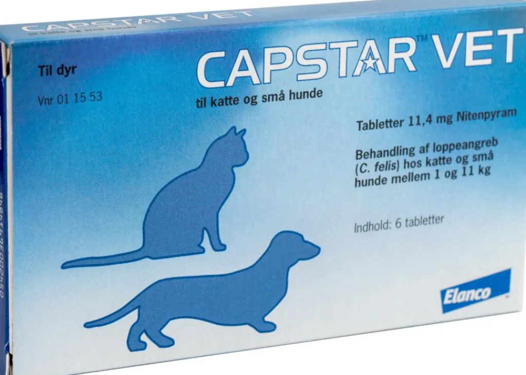 Capstar Vet Flåter & Lopper|Flåter & Lopper>Loppetablet til Hund og Kat