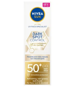NIVEA Luminous Sun Fluid SPF 50< Solcreme