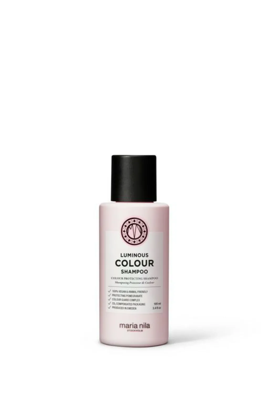 Maria Nila Luminous Colour Shampoo< Rejsestørrelser