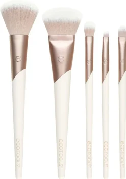 Ecotools Makeupbørstesæt<Luxe Natural Elegance Face Makeup Brush Kit