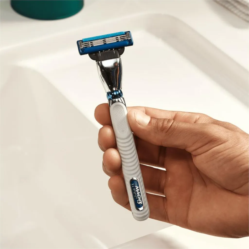 Gillette Mach3 Turbo barberskraber + 1 barberblad< Skrabere & Blade