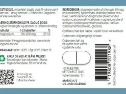 Matas Striber Magnesium>Magnesium Citrat
