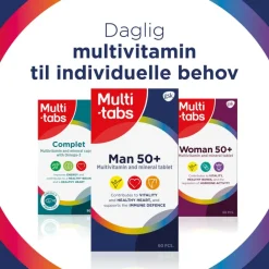 Multi-tabs Man 50+< Kosttilskud|Kosttilskud Til Mænd