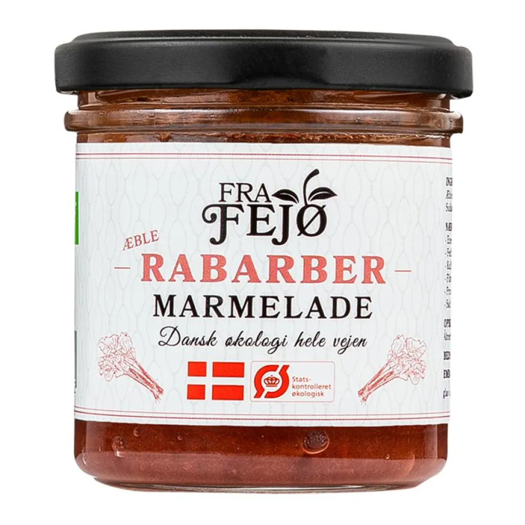 Fra Fejø Marmelade m. Rabarber/Æble Ø< Smørepålæg