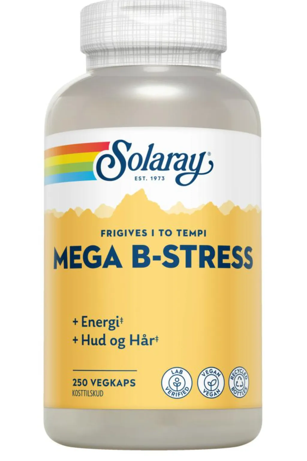 Solaray Hud, Hår & Negle|Magnesium>Mega B-Stress