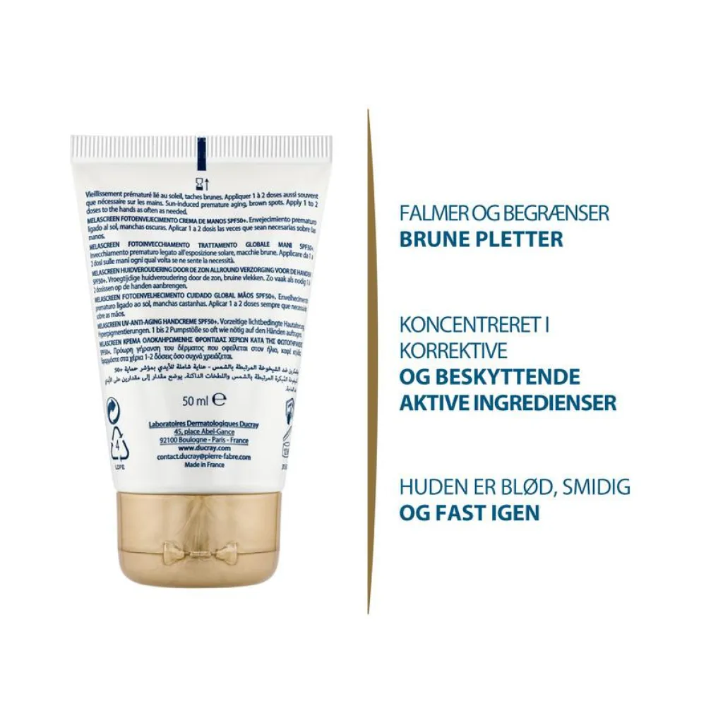 Ducray Kropspleje<Melascreen Anti-Age Hand Care SPF50+