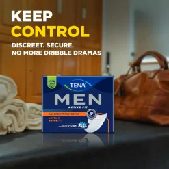 Tena Inkontinens|Inkontinens<Men Active Fit Inkontinensindlæg