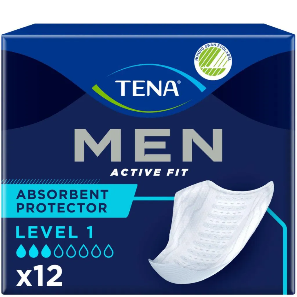 Tena Inkontinens|Inkontinens>Men Active Fit Inkontinensindlæg