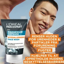 L'Oréal Paris Ansigtspleje<Men Expert Magnesium Defence Hypoallergenic Face Wash