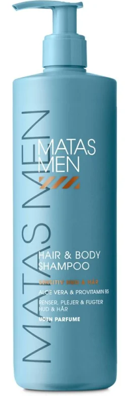 Matas Striber Shampoo|Kropspleje>Men Hair & Body Shampoo til Sensitiv Hud Uden Parfume