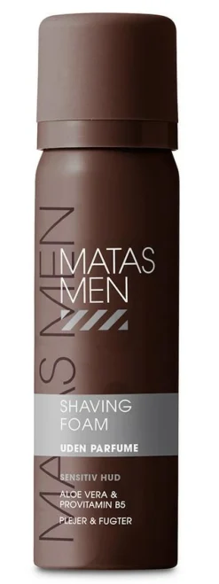 Matas Striber Men Shaving Foam til Sensitiv Hud Uden Parfume< Rejsestørrelser