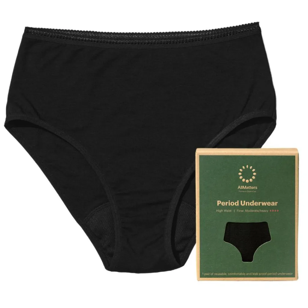 AllMatters Menstruationstrusser High Waist Moderat/Kraftig< Bind & Indlæg