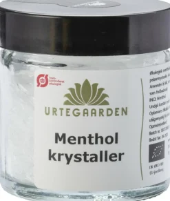 Urtegaarden Lav-Selv-Slik<Mentholkrystaller ØKO