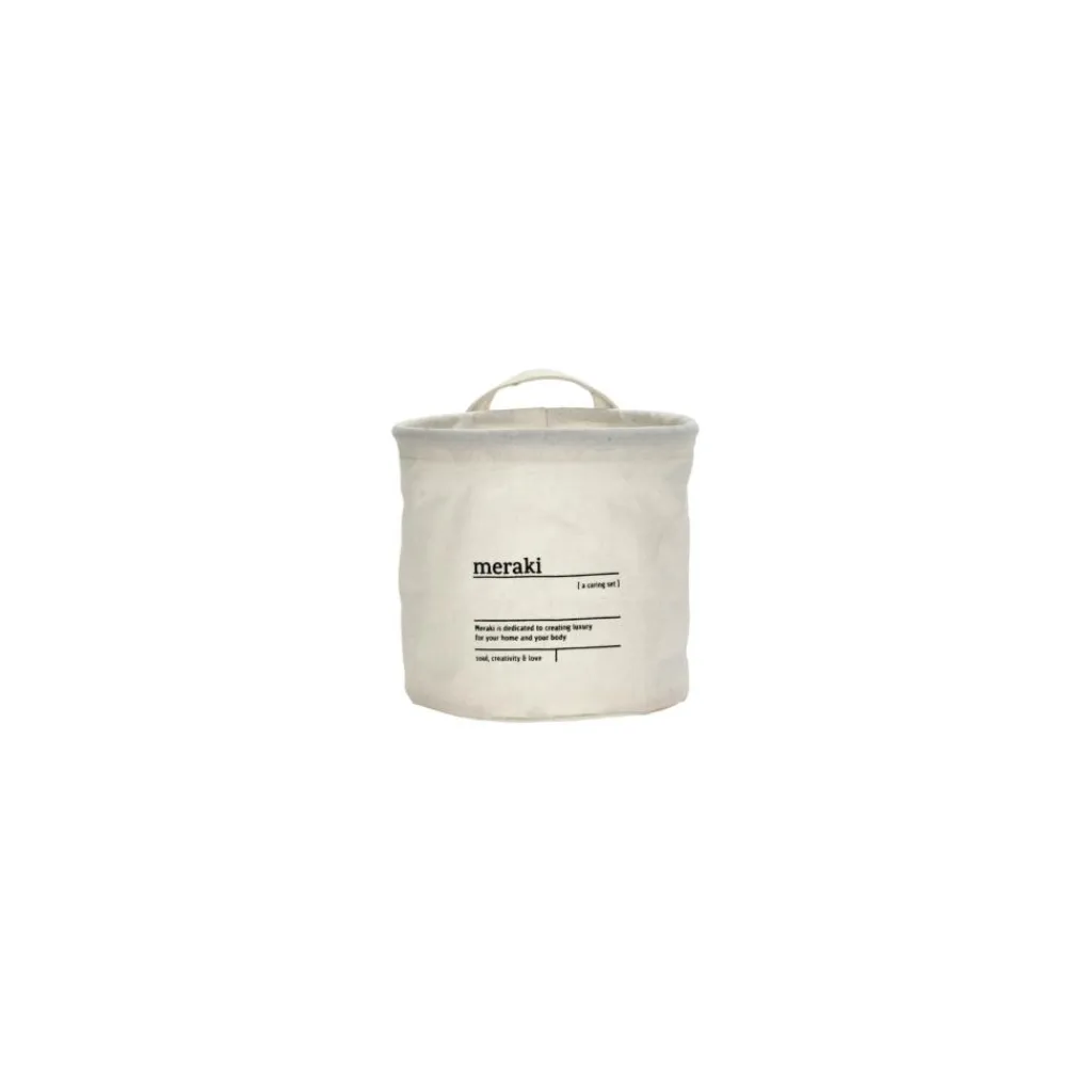 Meraki Storage Basket Caring White< Opbevaring & Organisering