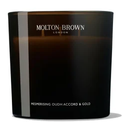 Molton Brown Mesmerising Oudh Accord & Gold Scented Candle< Lys & Lamper|Duft Til Hjemmet