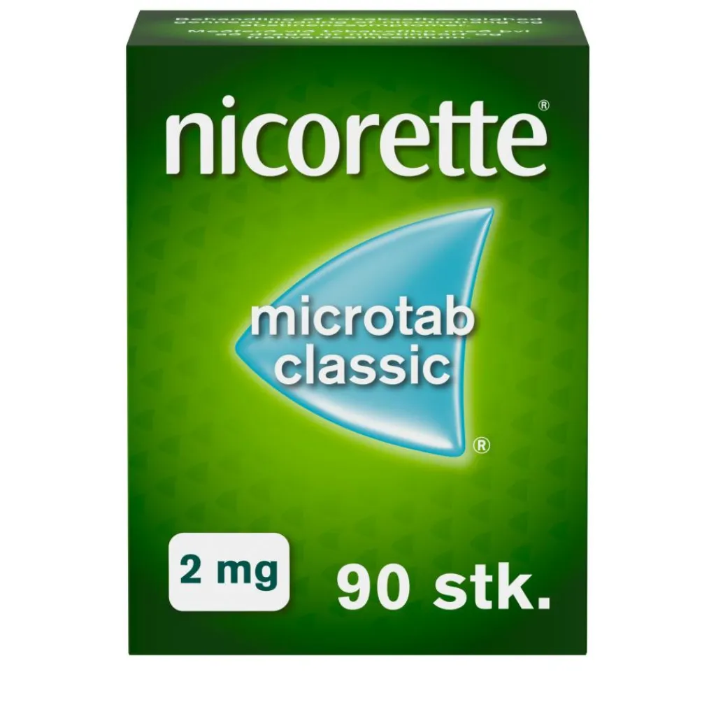 Nicorette® Nikotintabletter|Rygestop<Microtab Classic 2 mg, resoribletter, sublinguale nikotin
