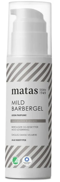 Matas Striber Barberskum & Gel<Mild Barbergel Uden Parfume