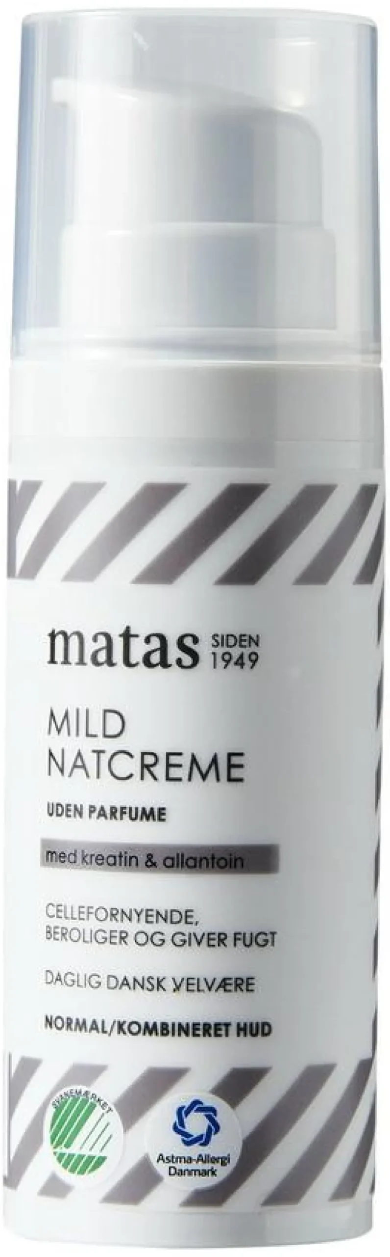 Matas Striber Natcreme<Mild Natcreme til Normal/Kombineret Hud Uden Parfume