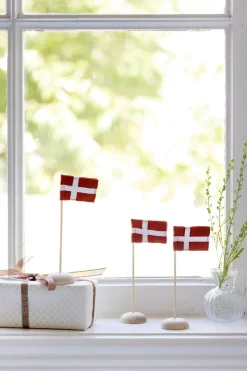 Langkilde & Søn Indretning<Mini Bordflag med Dannebrog