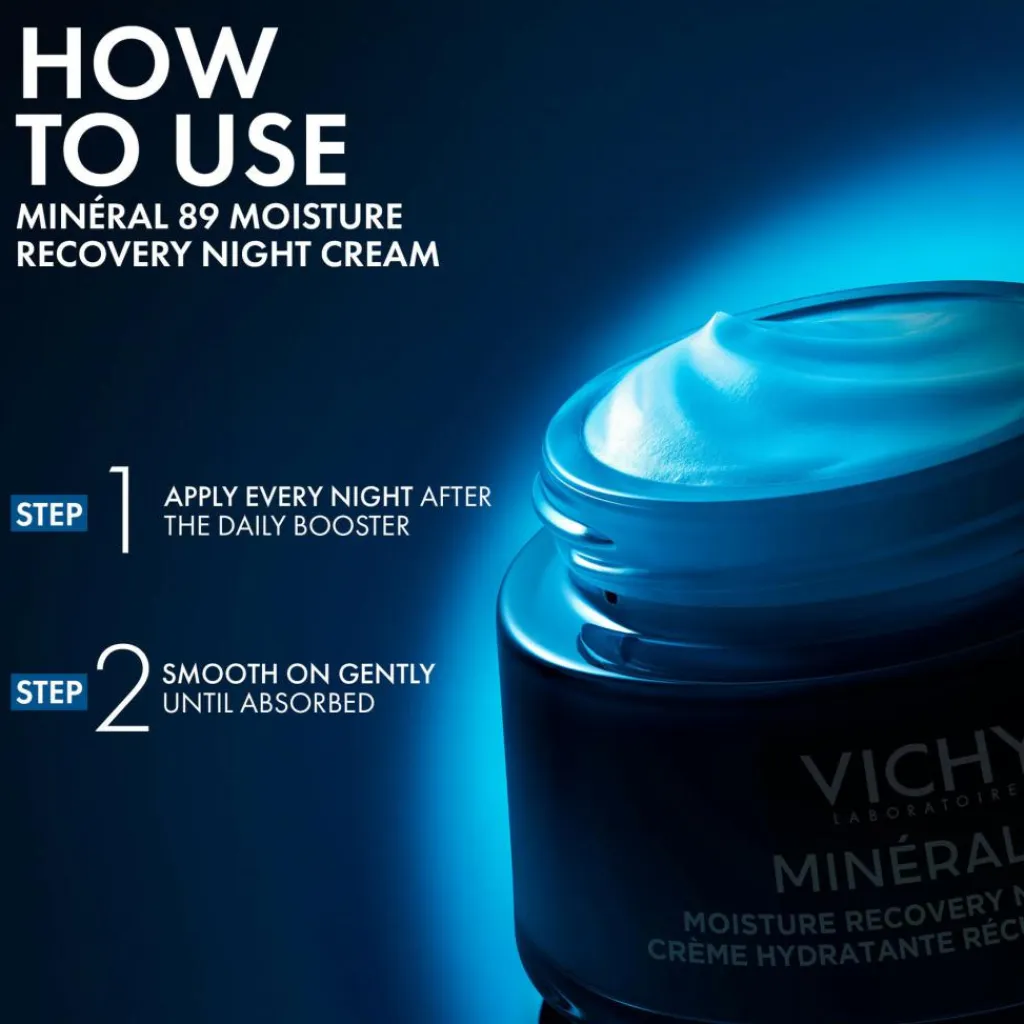 Vichy Øjenpleje<Minéral 89 Moisture Recovery Night Cream