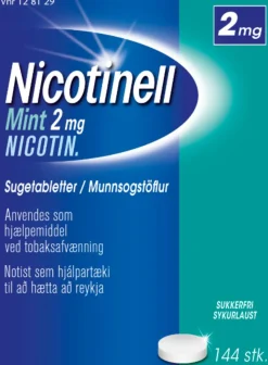 Nicotinell Mint Sugetablet 2 mg< Nikotintabletter|Rygestop