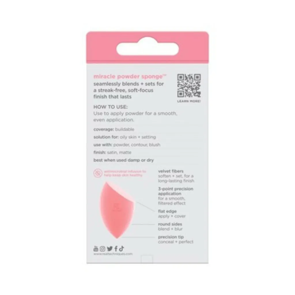 Real Techniques Makeupsvampe>Miracle Powder Sponge