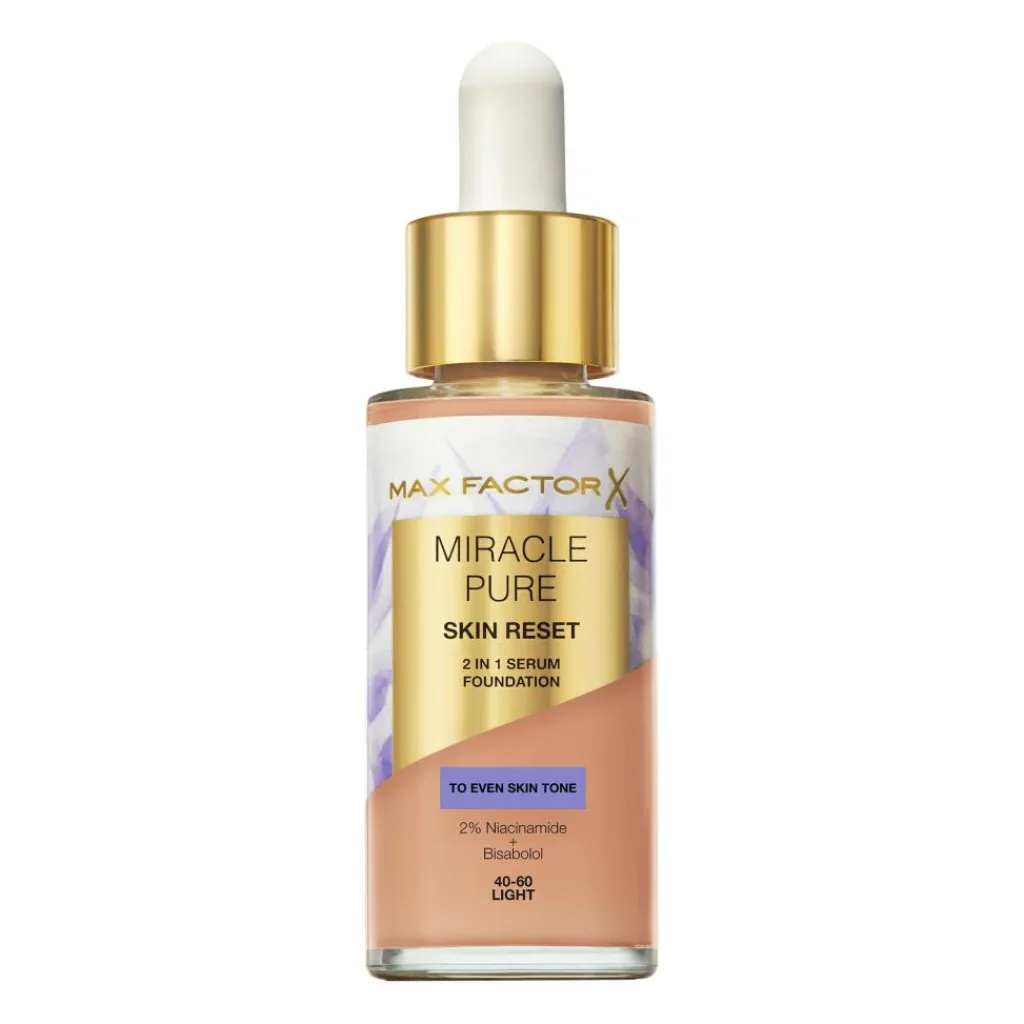 Max Factor Miracle Pure 2in1 Skin Reset Serum Foundation< Foundation