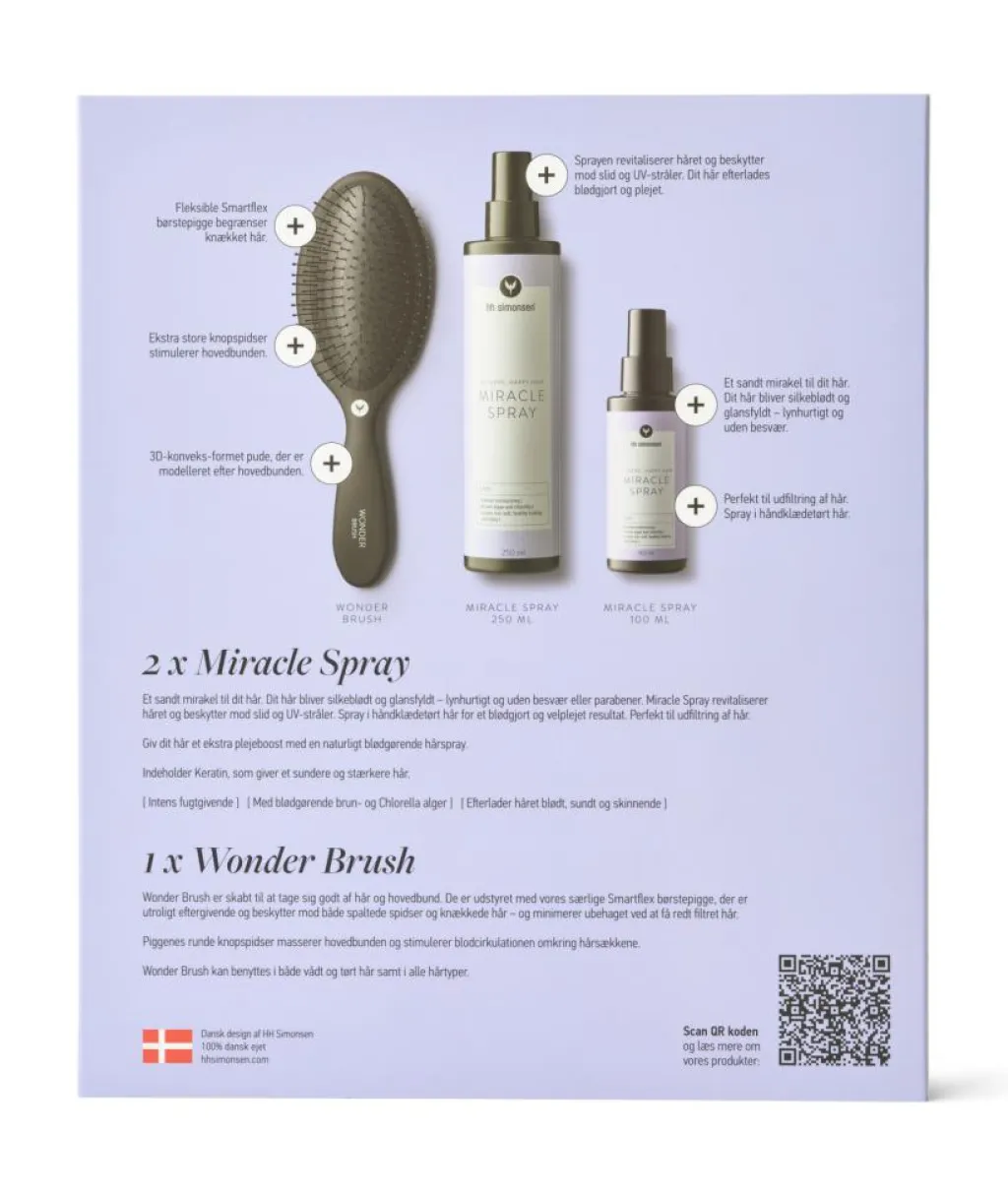 HH Simonsen Gaveæsker|Hårpleje Gaveæsker<Miracle Spray Gaveæske