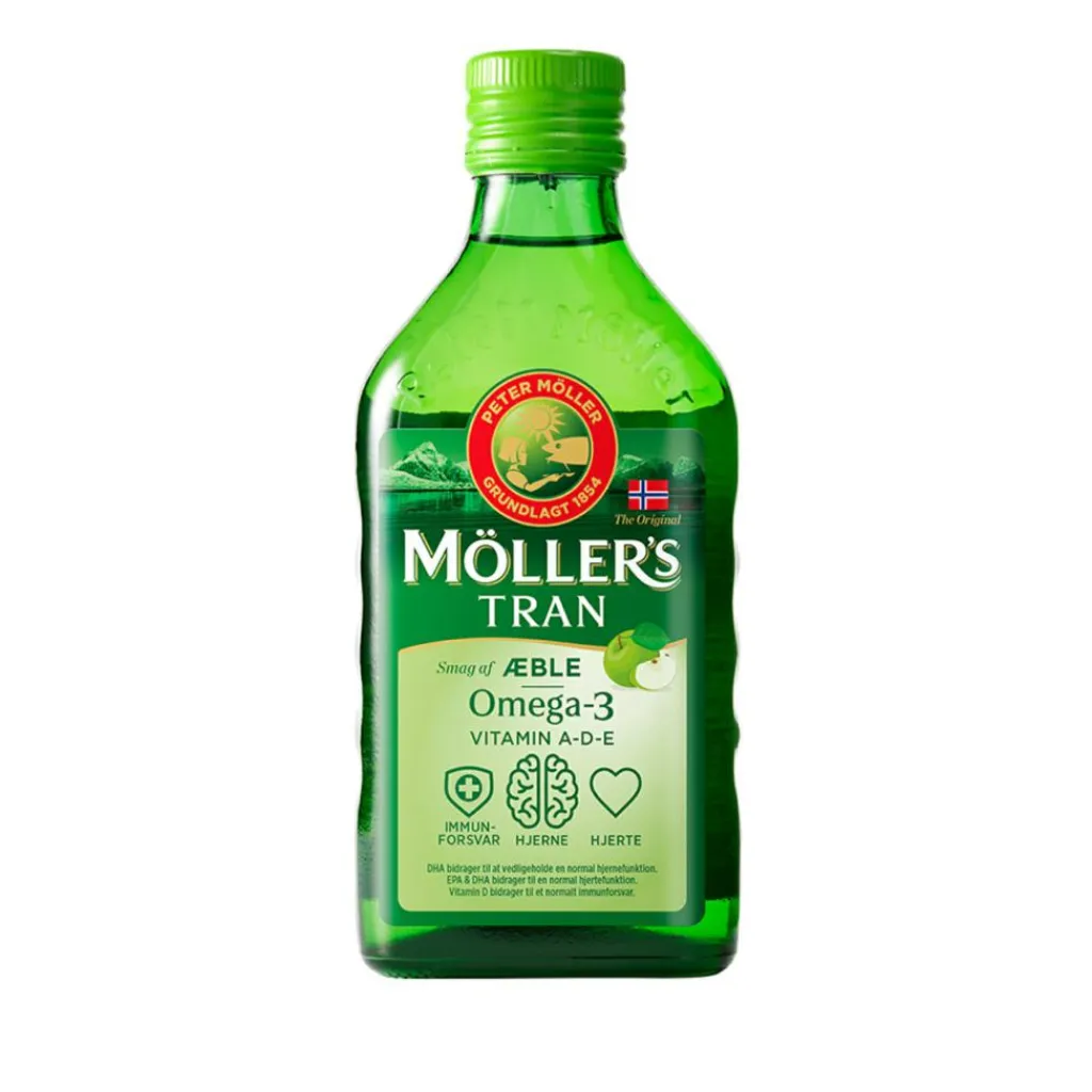 Möller's Tran Möller´s Tran med æblesmag< Fiskeolie & Omega 3