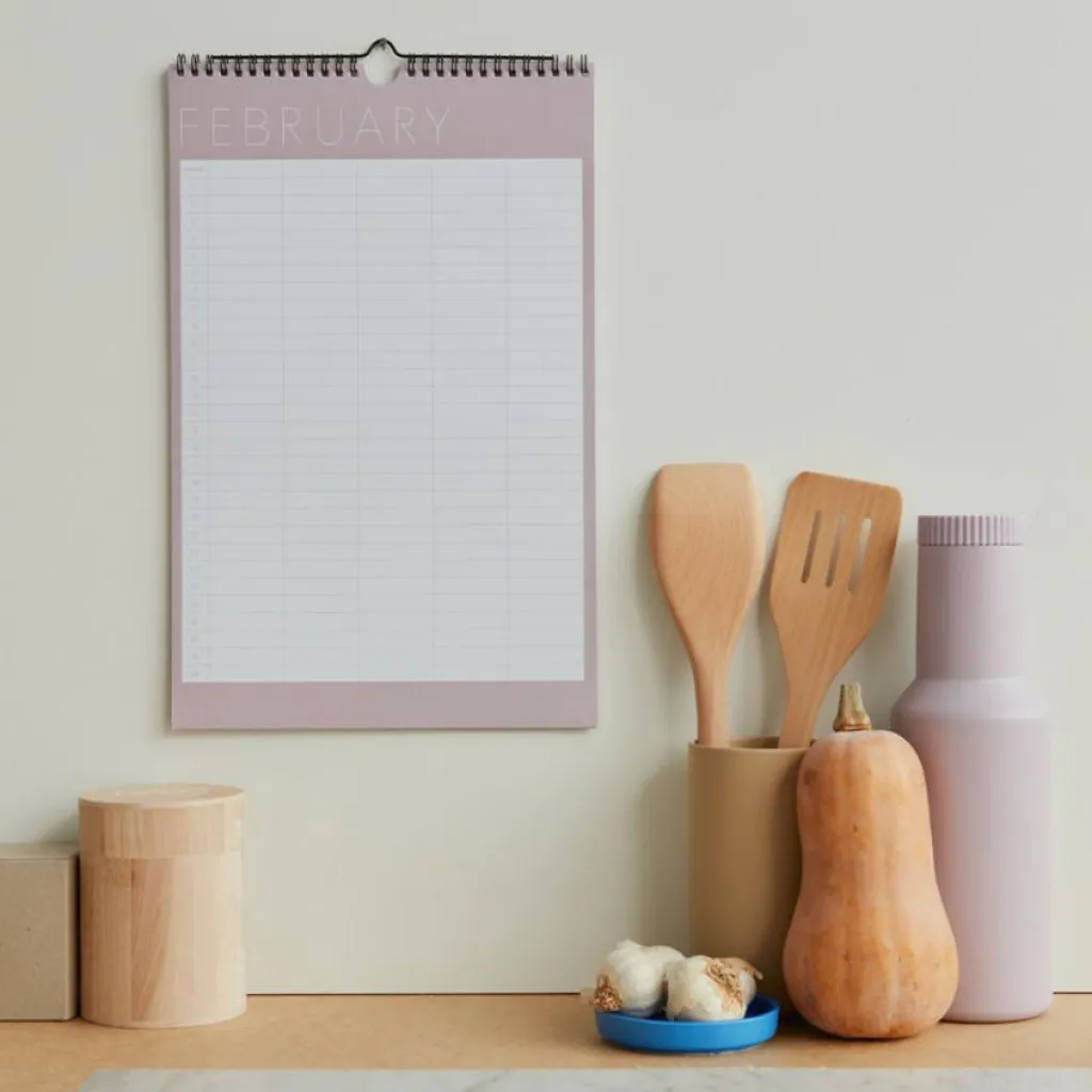 Design Letters Indretning<Monthly Planner Papir