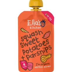 Ella's Kitchen Mos m. squash, sød kartoffel & pastinak<Børn Babymad|Babymad