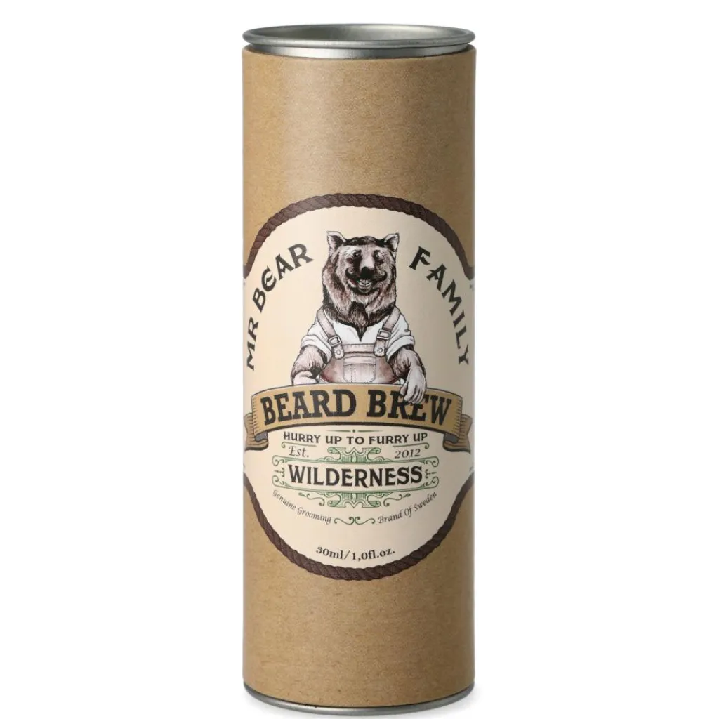Mr. Bear Family Skægolie|Skægpleje<Mr. Bear Beard Brew Oil Wilderness, 30 ml.