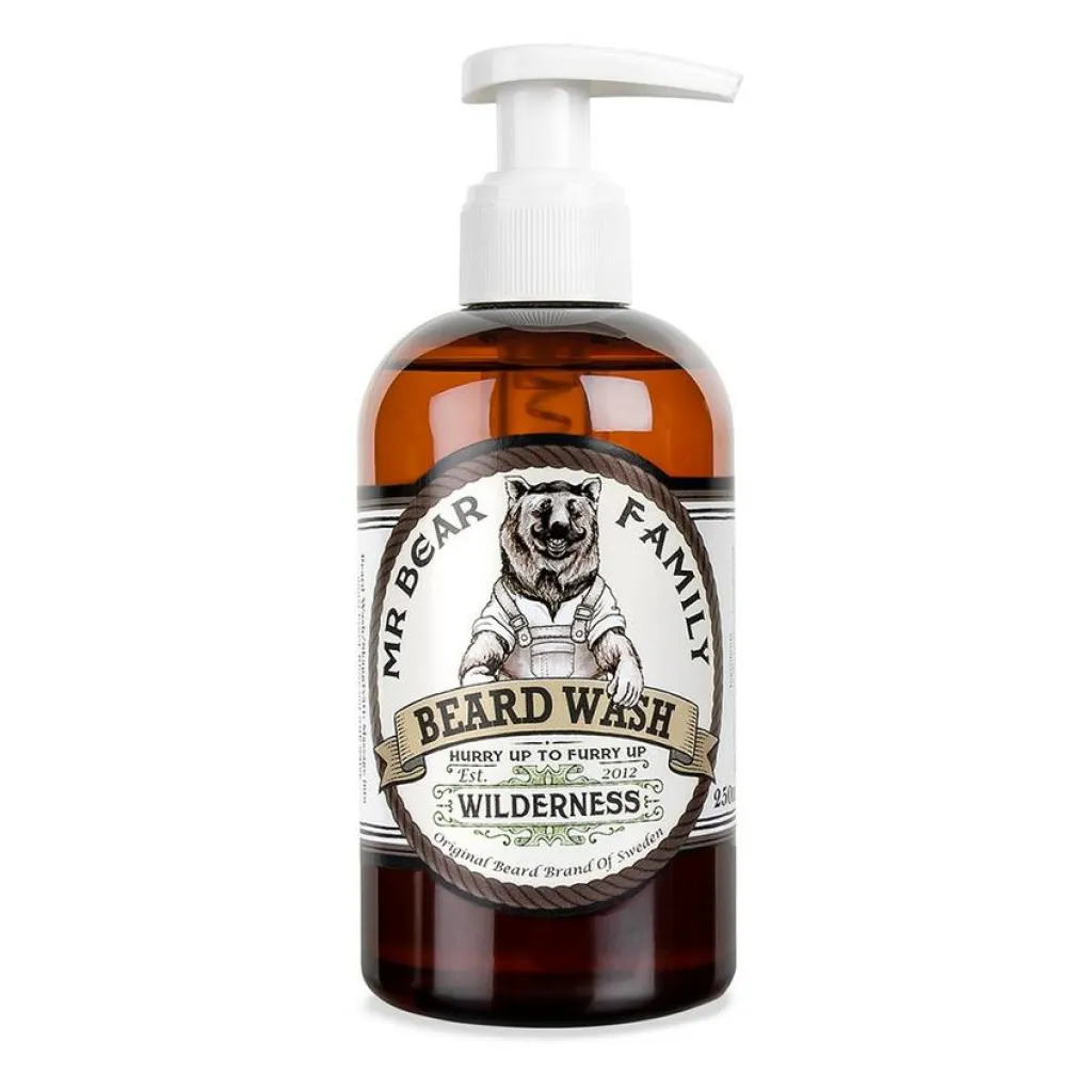 Mr. Bear Family Mr. Bear Beard Wash Wilderness 250 ml< Skægshampoo|Skægpleje