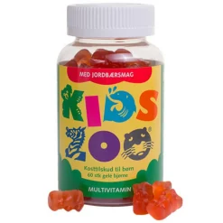 Kids Zoo Børnevitaminer|Multivitaminer>Mulitvitamin Kids Jordbær