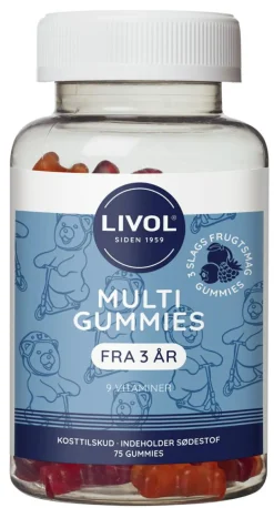 Livol Børnevitaminer|Børnevitaminer<Multi Gummies - Frugt