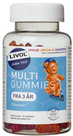 Livol Børnevitaminer|Børnevitaminer<Multi Gummies - Frugt