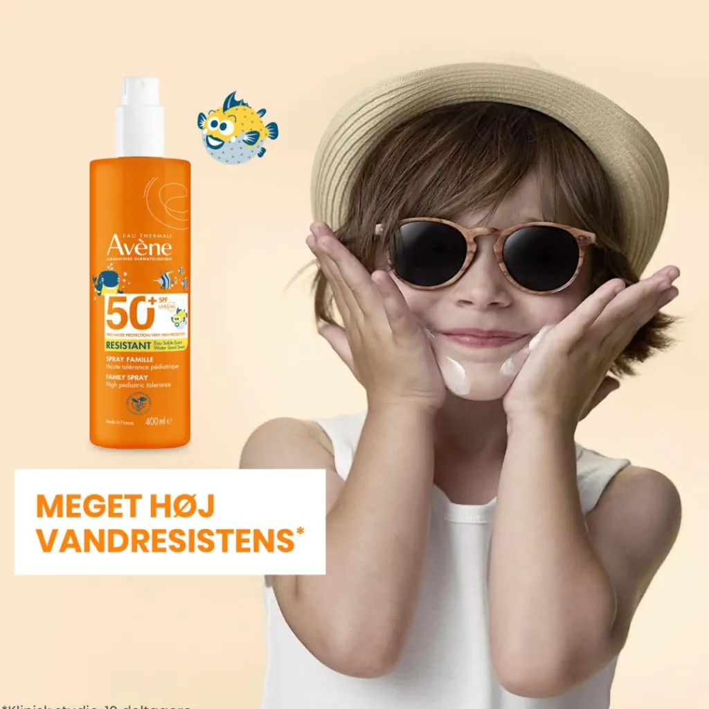 Avène Multi-resistant Family Sun Spray SPF50+<Børn Solcreme Til Børn|Hudpleje Til Børn