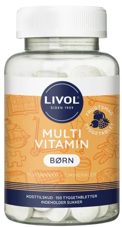 Livol Børnevitaminer|Børnevitaminer>Multivitamin Børn Frugtsmag