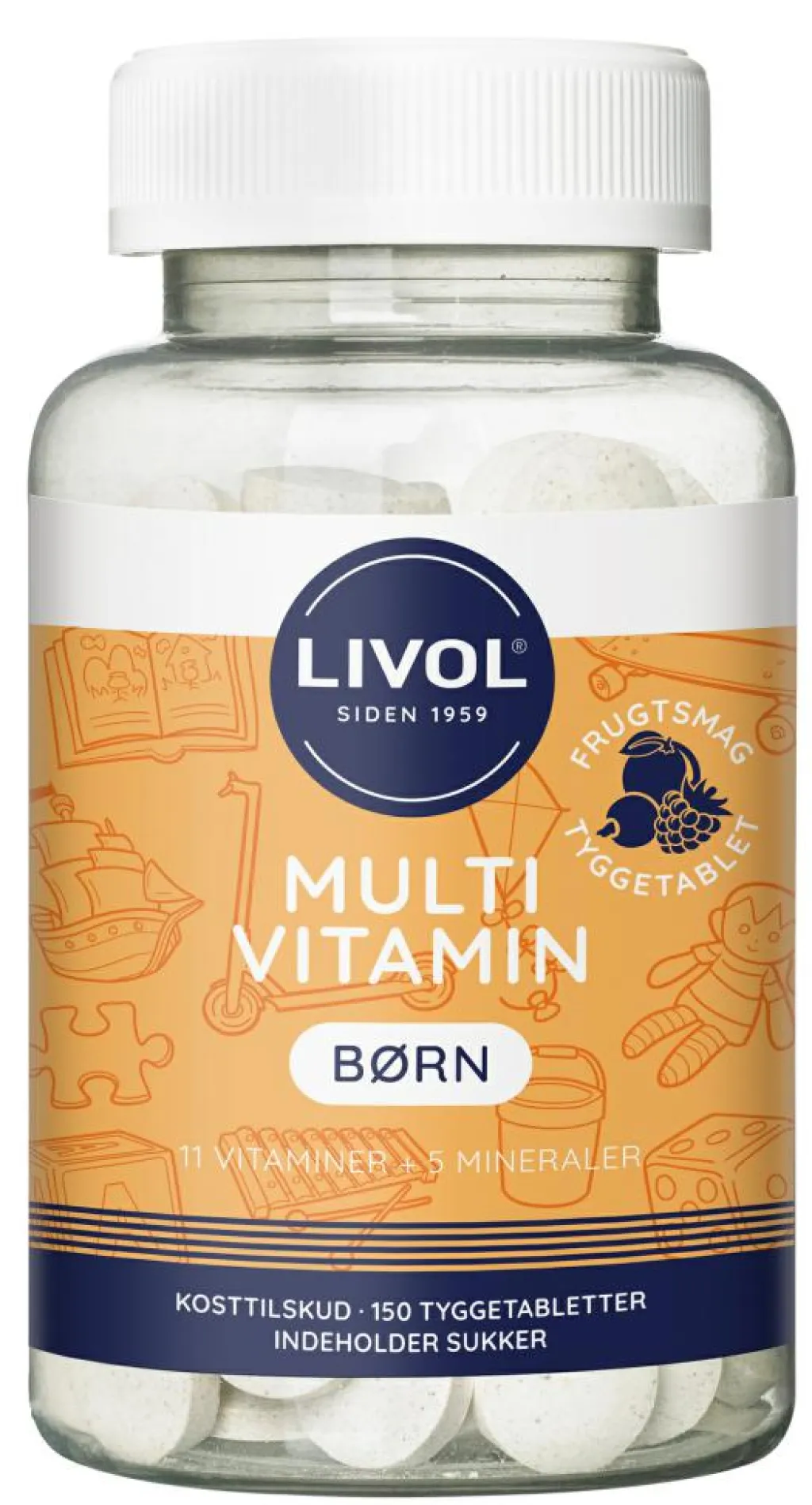 Livol Børnevitaminer|Børnevitaminer>Multivitamin Børn Frugtsmag