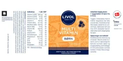 Livol Børnevitaminer|Børnevitaminer>Multivitamin Børn Frugtsmag