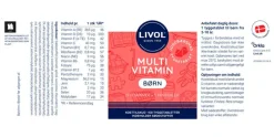 Livol Multivitamin Børn Jordbær<Børn Børnevitaminer|Børnevitaminer