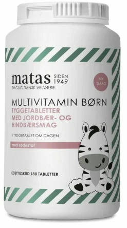 Matas Striber Multivitamin Børn m. sødestof<Børn Børnevitaminer|Børnevitaminer