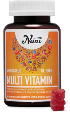 Nani Multivitamin Børn Vegansk<Børn Børnevitaminer|Børnevitaminer