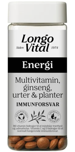 Longo Vital Multivitamin Energi< Multivitaminer