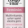 Longo Vital Kosttilskud Til Kvinder|Multivitaminer<Multivitamin Feminin med silica, zink og selen